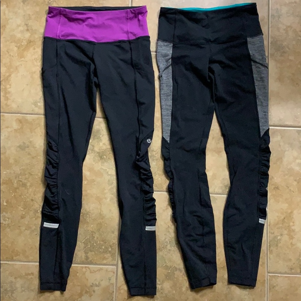 Lululemon black cropped leggings